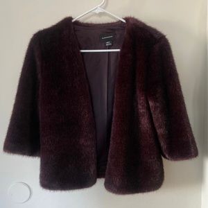 Club Monaco faux fur mini coat